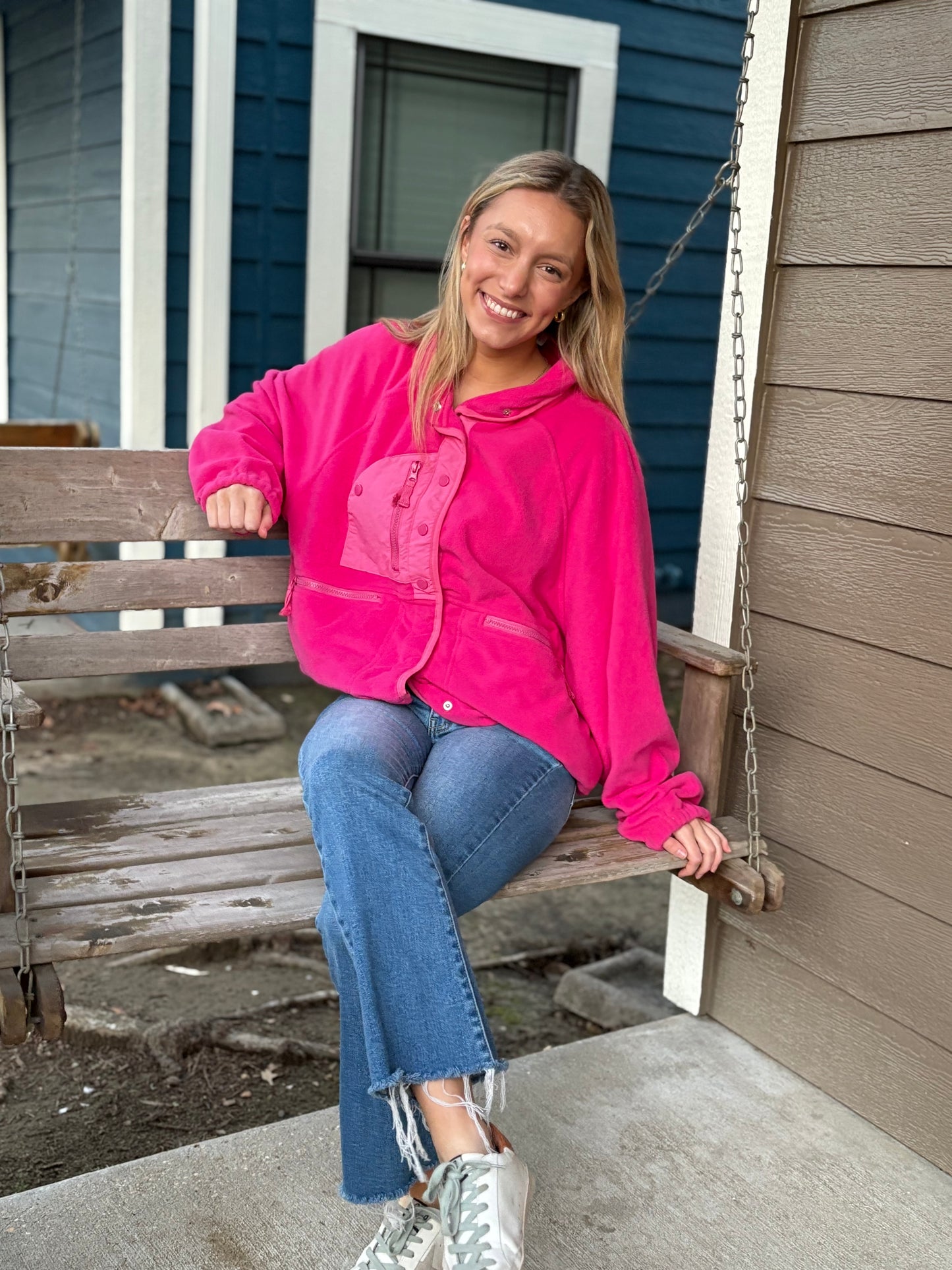 Fuchsia Fleece Jacket