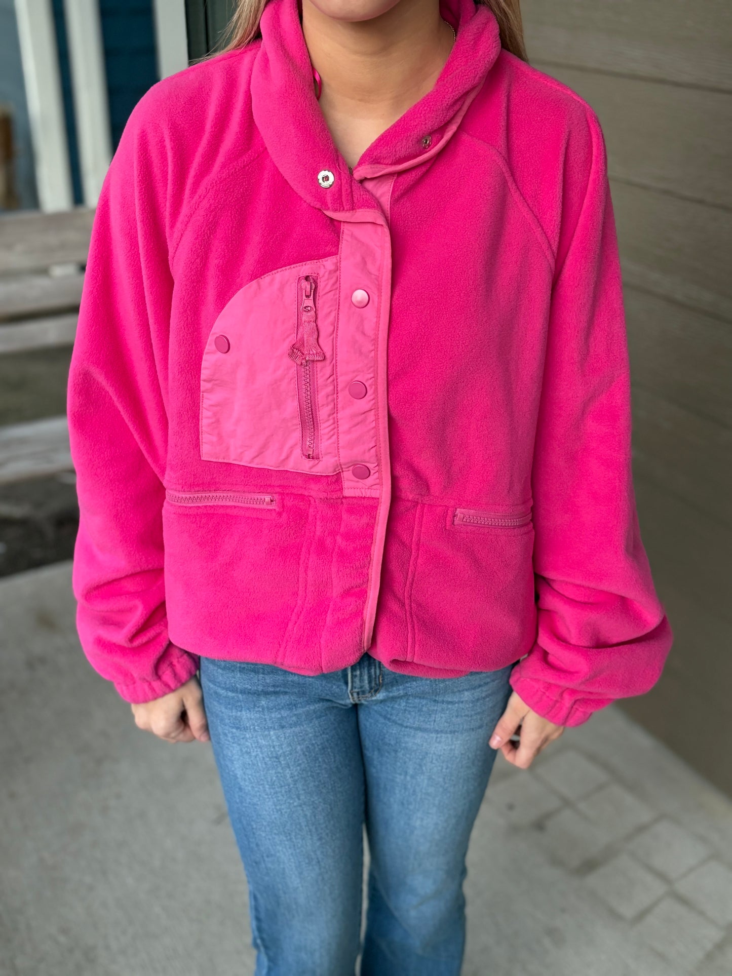 Fuchsia Fleece Jacket