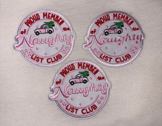 Naughty List Club Patch