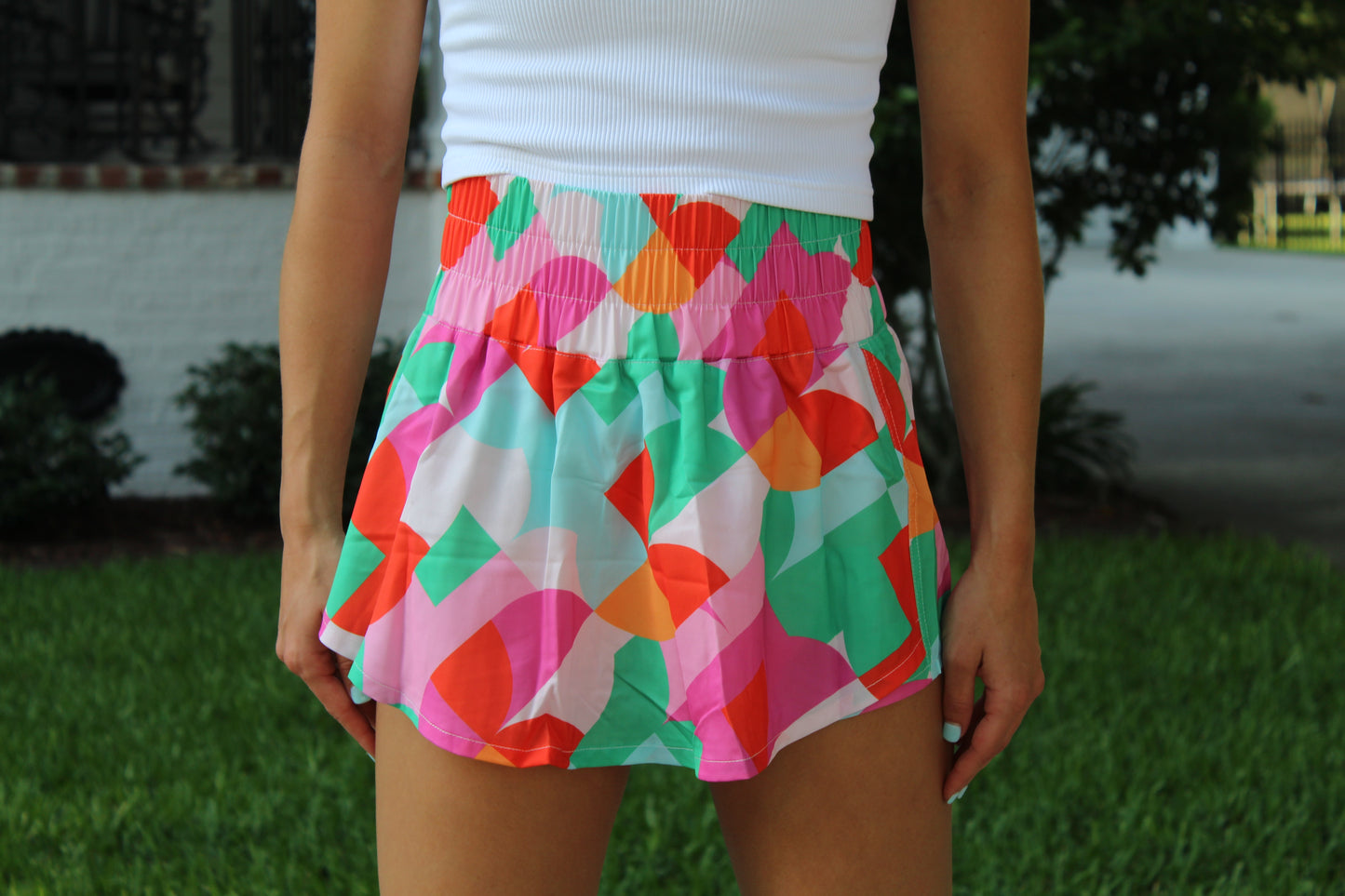 Abstract Summer Skort