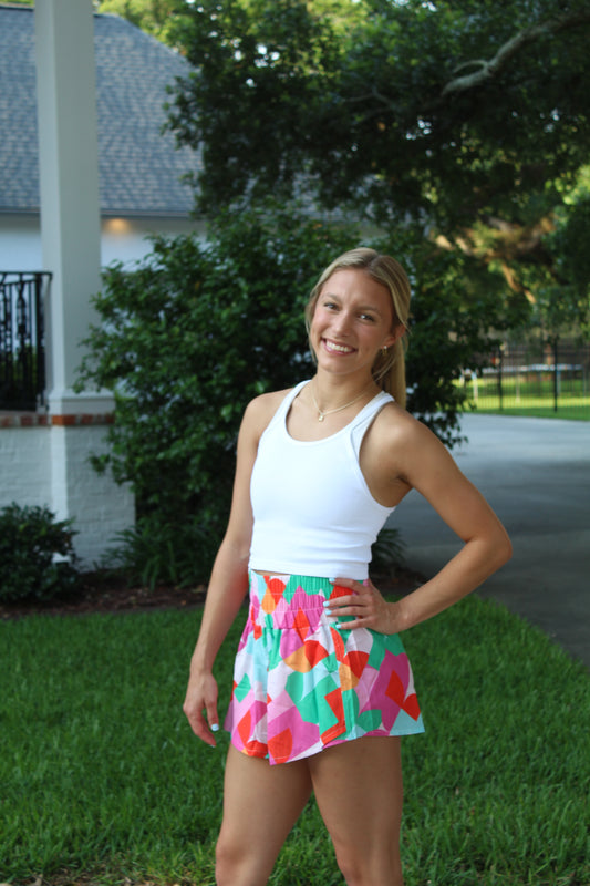 Abstract Summer Skort