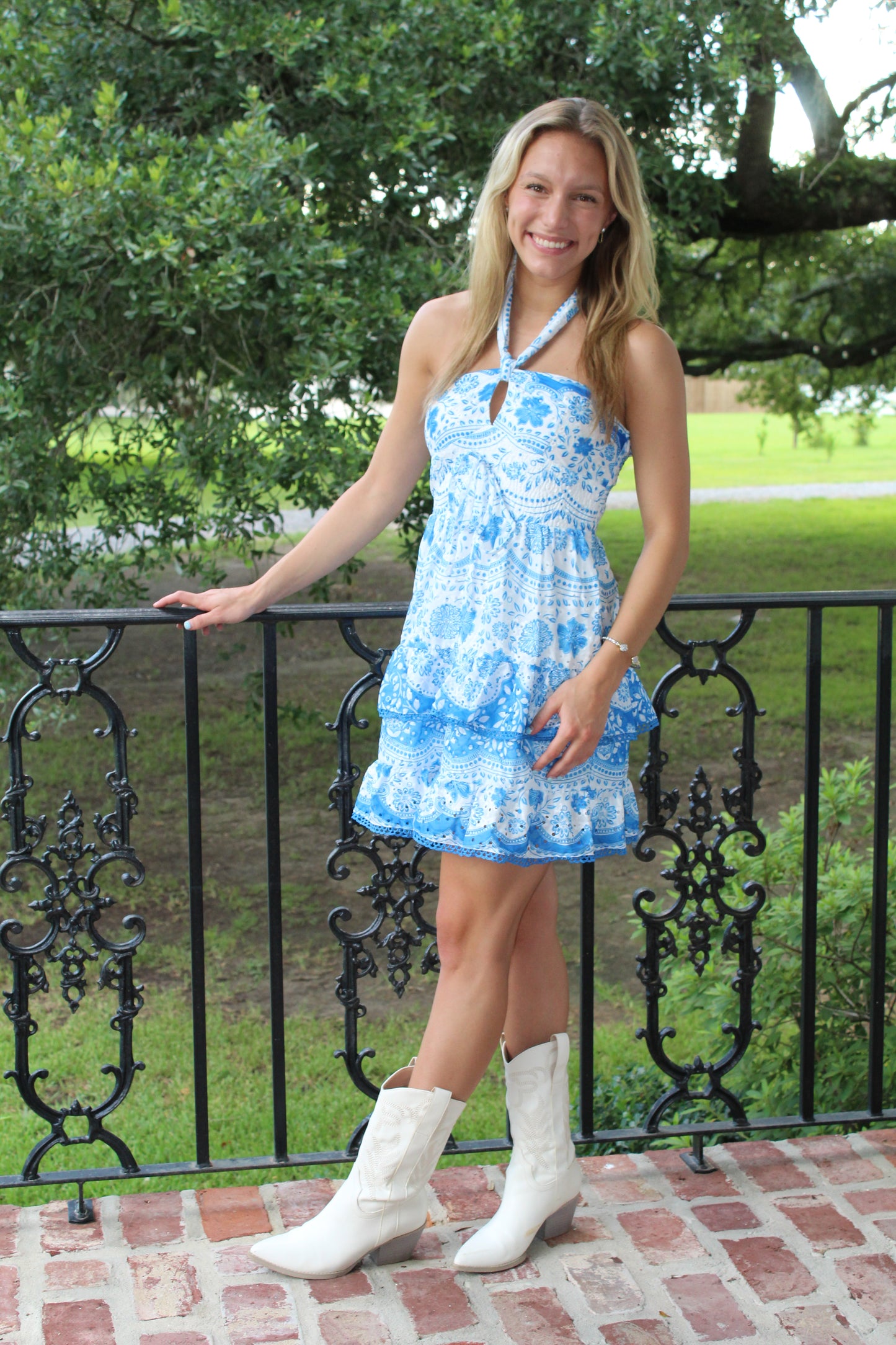 Blue Hawaiian Dress