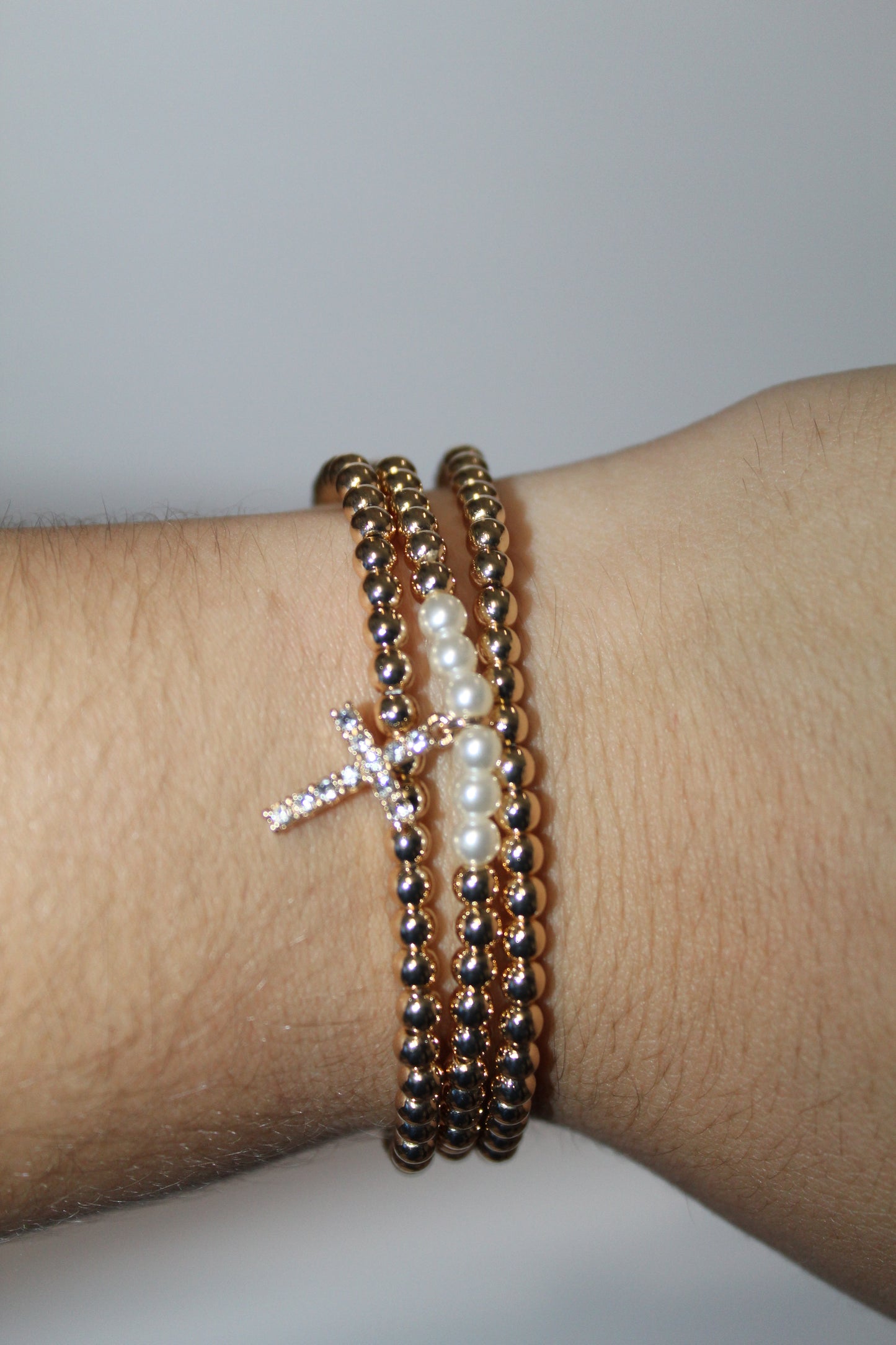 Beaded Cross Stack