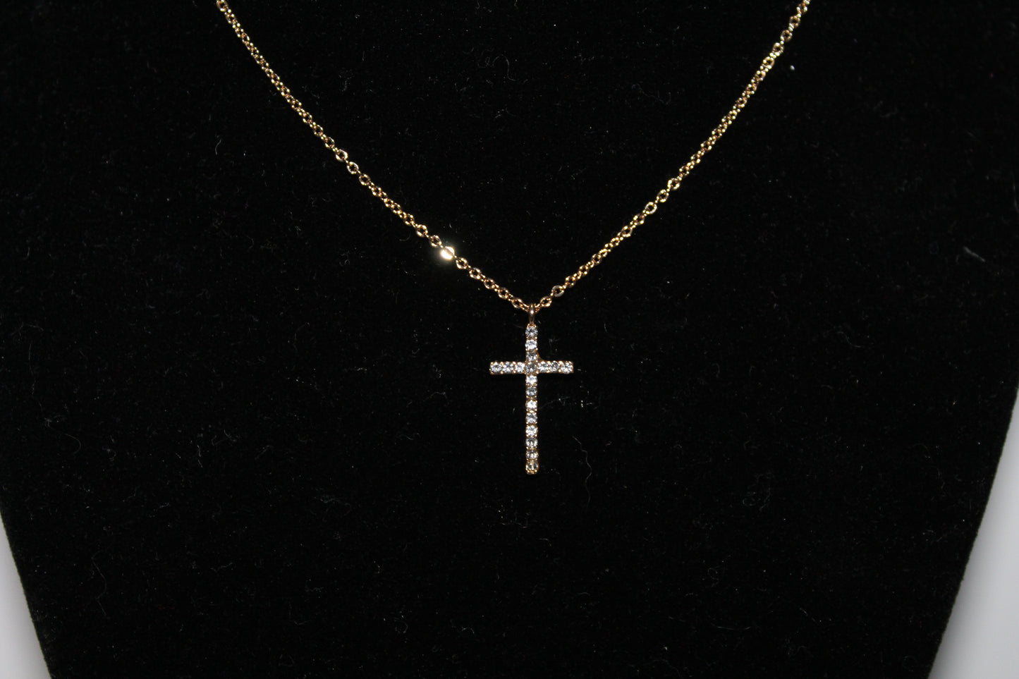 Double Gold Cross Necklace