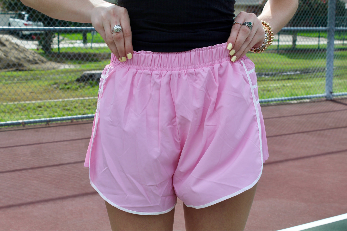 Pink On Point Shorts