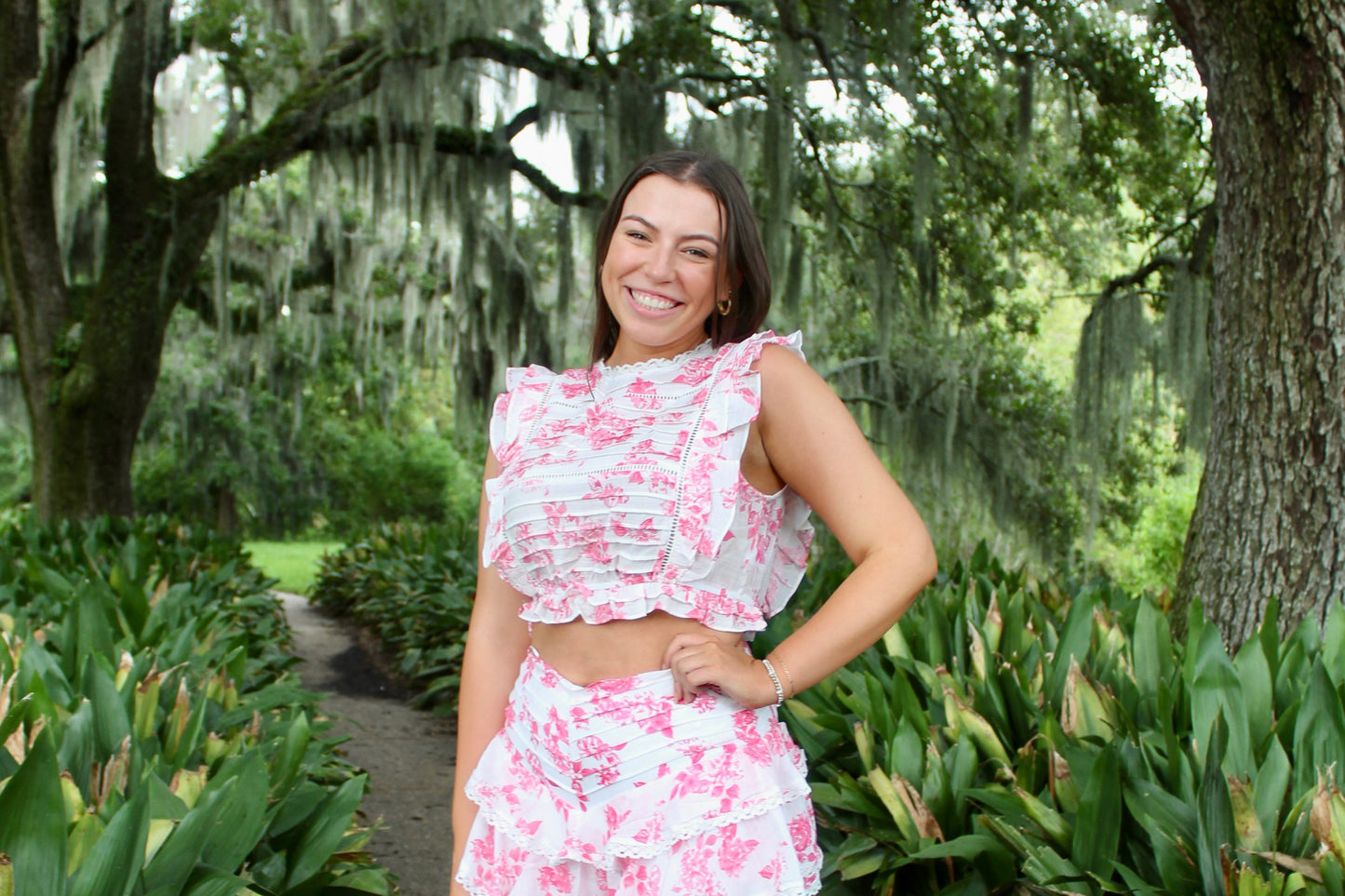 Pink Ruffles & Lace Set