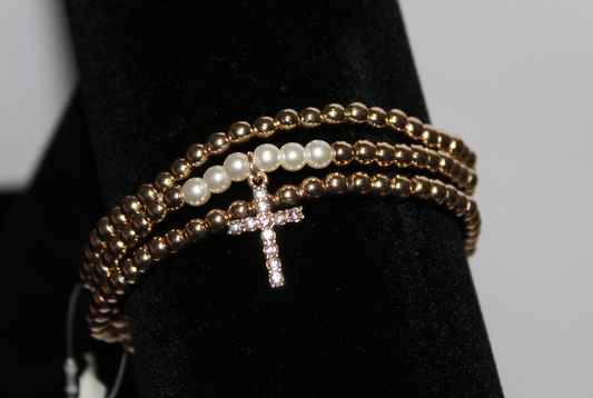 Beaded Cross Stack