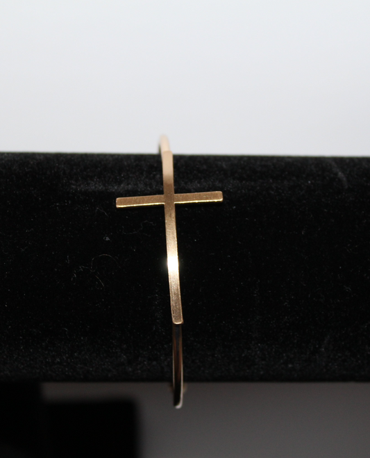 Gold Cross Cuff